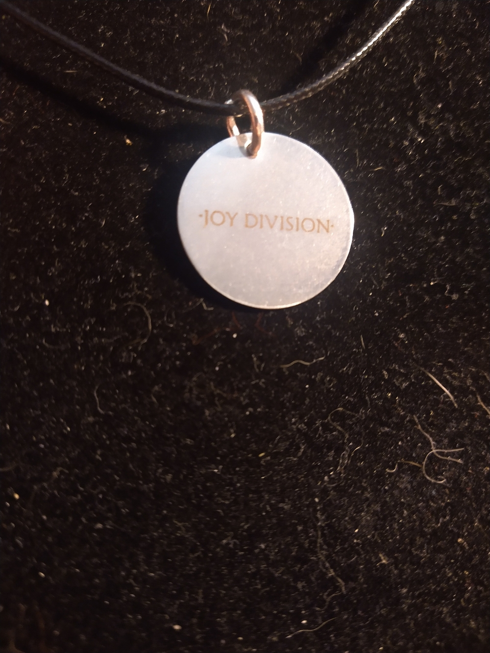 Round Joy Division Pendant Necklace -